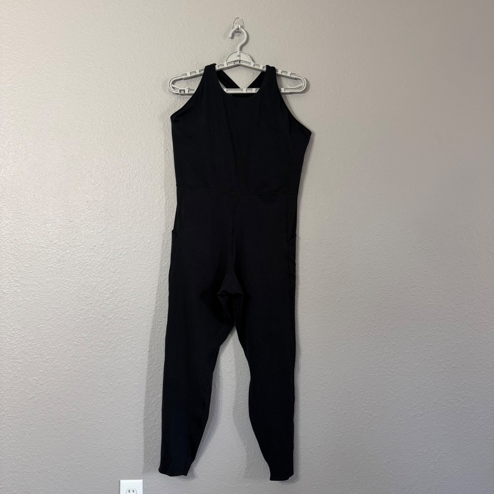 Marks & Spencer M&S Women's Sz 16 Black Good Move Sleeveless Cross Back Jumpsuit